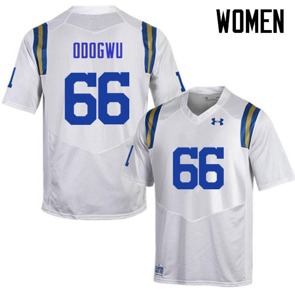 Women #66 Sunny Odogwu UCLA Bruins Under Armour College Football Jerseys Sale-White